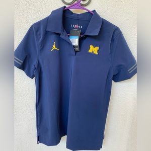 Nike, Michael Jordan, Med. standard fit, dri-fit, navy blue shirt.